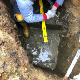 Construction d'un Mur de Soutènement en Blocs de Béton pour un Terrain en Pente Bouguenais